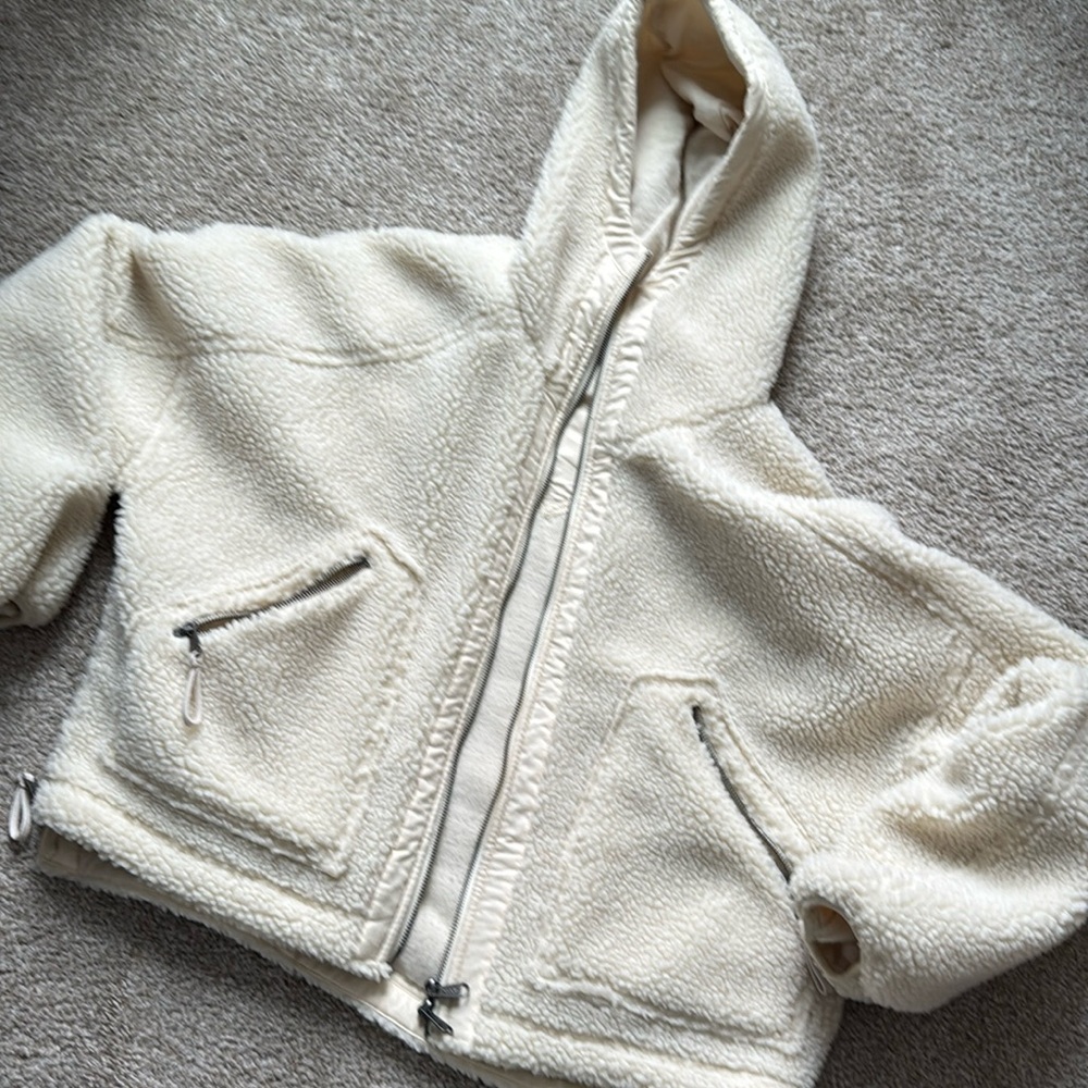 Free People Sherpa zip up jacket